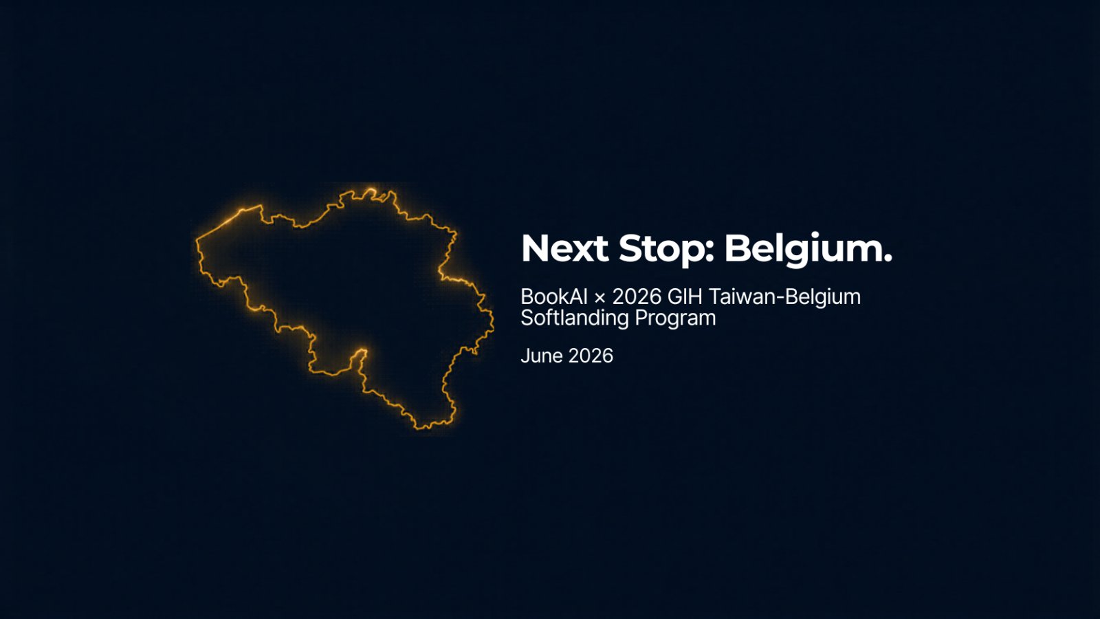 BookAI für das 2026 GIH Taiwan-Belgium Softlanding Program ausgewählt — Europa beginnt hier