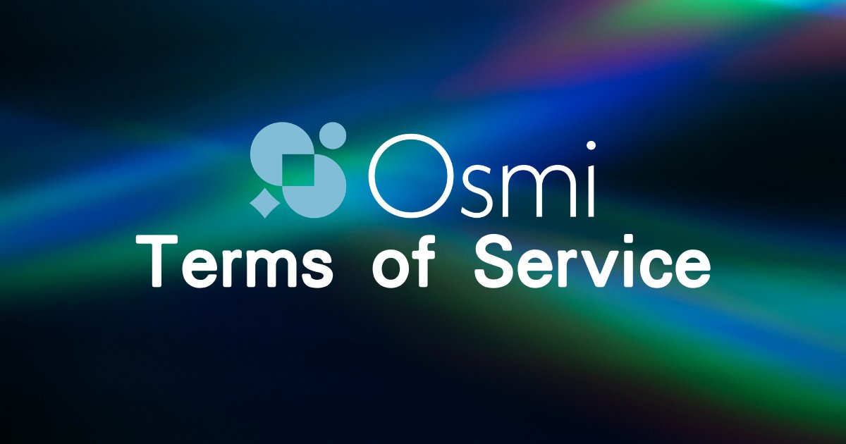 Osmi: Nutzungsbedingungen